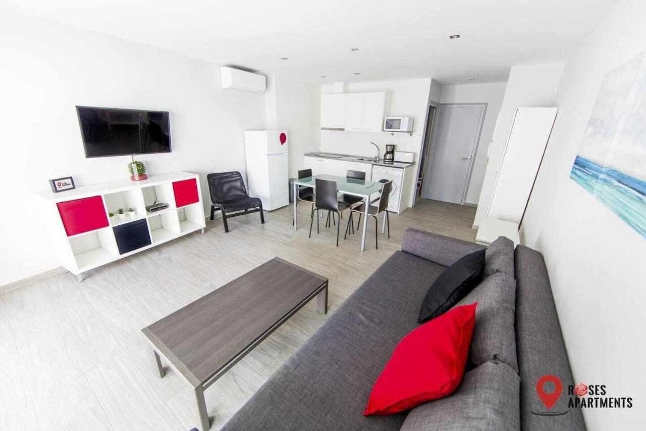 Roses Apartments 2 - Vista Mar Lateral 1Habitacion Eksteriør bilde
